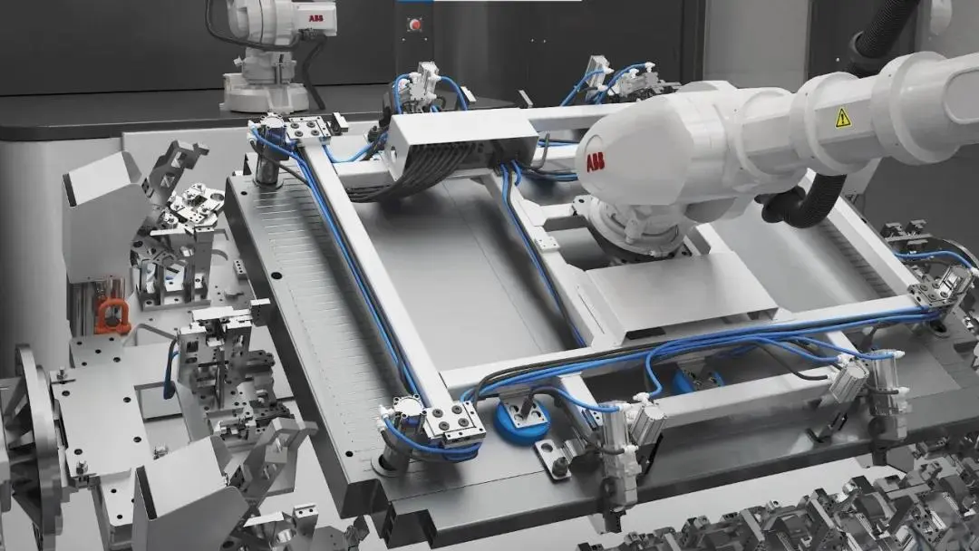 New energy vehicle battery tray welding